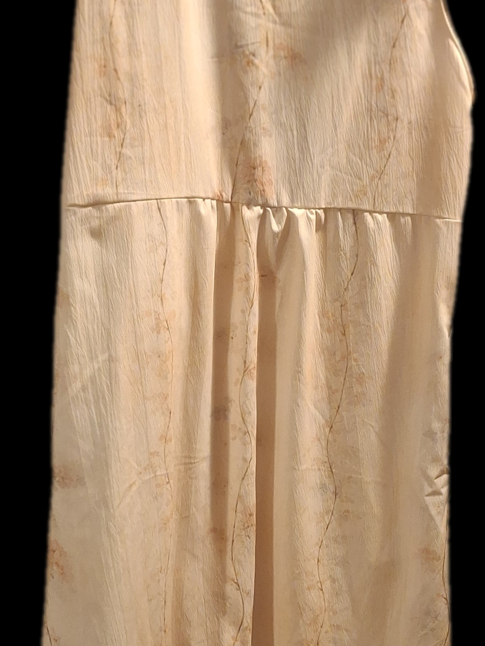 Sleeveless Cream Maxi Dress with Pockets - Picture 9 of 9